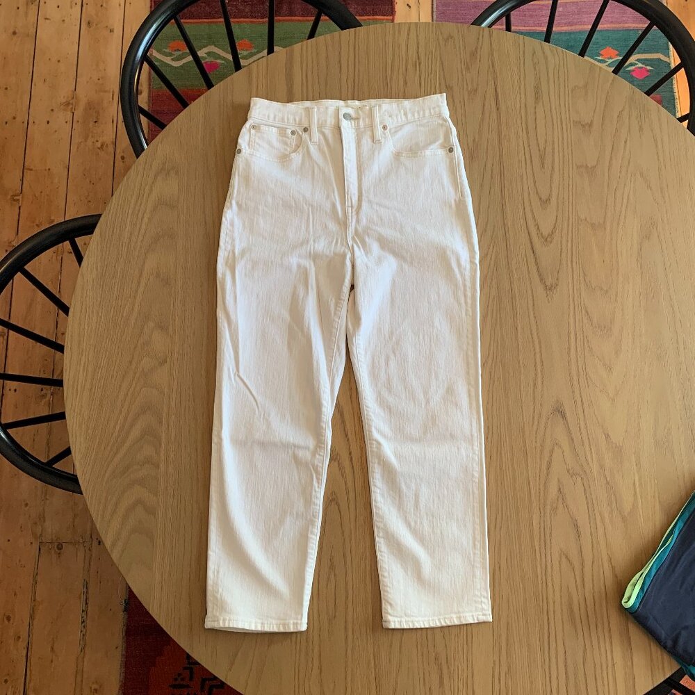 Madewell Classic Straight Jean in Tile White